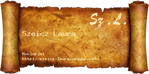 Szeicz Laura névjegykártya