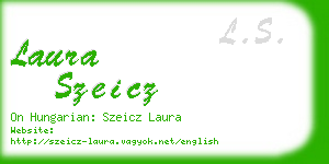 laura szeicz business card